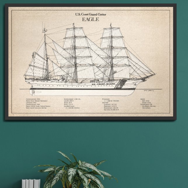 USCGC Eagle wix-327 - SBD Fototryck (Skapare uppladdad)
