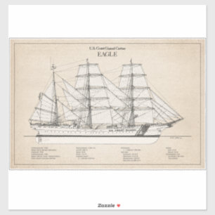 USCGC Eagle wix-327 - SBD Klistermärken