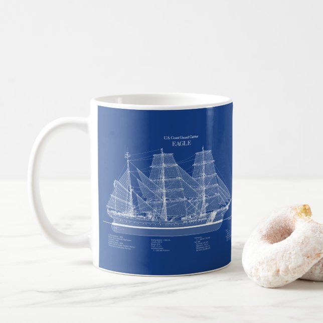 USCGC Eagle wix-327 – USA Kaffemugg (Med munk)