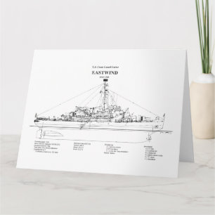 USCGC Eastwind wagb-279 - BD Tack Kort