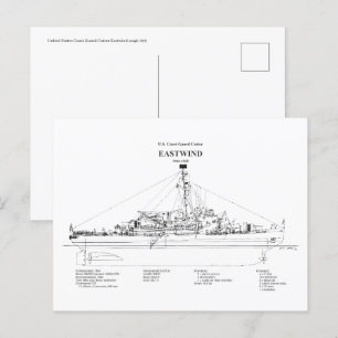 USCGC Eastwind wagb-279 - BD Vykort