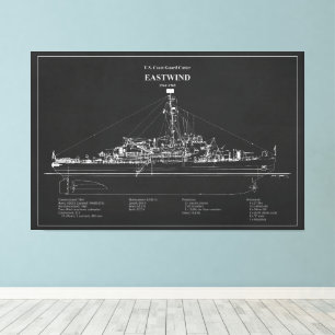 USCGC Eastwind Wagb-279 - PD Canvastryck
