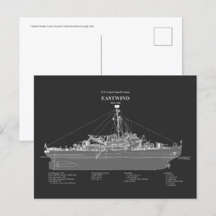 USCGC Eastwind Wagb-279 - PD Vykort
