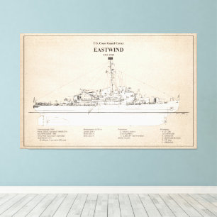 USCGC Eastwind wagb-279 - SBD Canvastryck