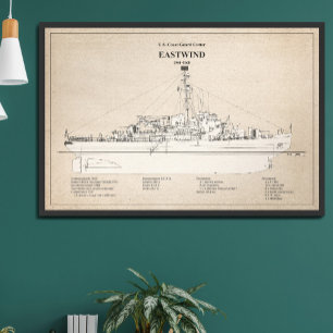 USCGC Eastwind wagb-279 - SBD Fototryck