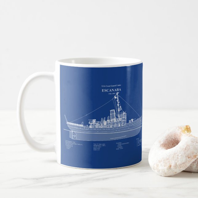 USCGC Escanaba wpc-77 - ABD Kaffemugg (Med munk)