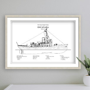 USCGC Escanaba wpc-77 - BD Fototryck