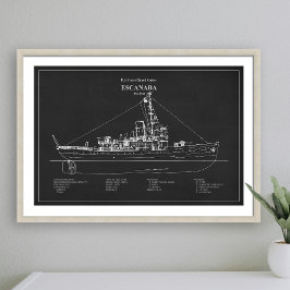 USCGC Escanaba wpc-77 - PD Fototryck