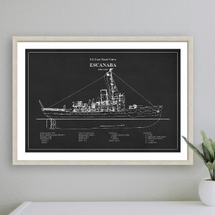 USCGC Escanaba wpc-77 - PD Fototryck
