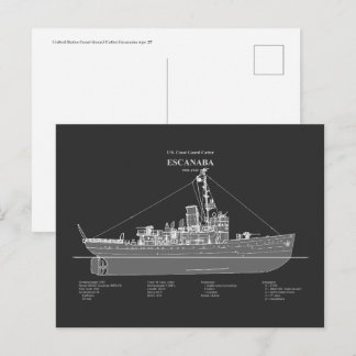 USCGC Escanaba wpc-77 - PD Vykort