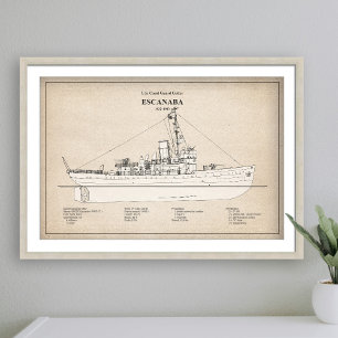 USCGC Escanaba wpc-77 - SBD Fototryck