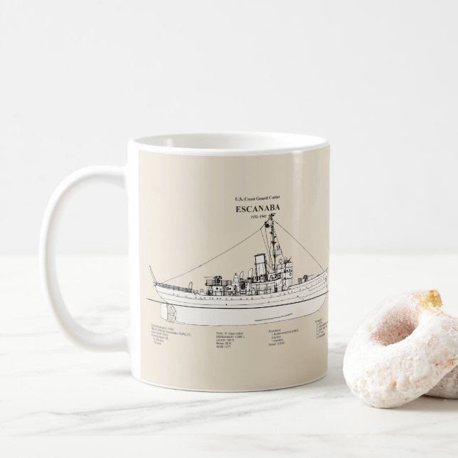 USCGC Escanaba wpc-77 - SBD Kaffemugg (Med munk)