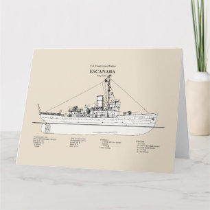 USCGC Escanaba wpc-77 - SBD Tack Kort