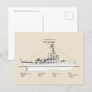 USCGC Escanaba wpc-77 - SBD Vykort