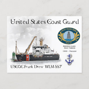 USCGC Frank Drew WLM-557 Buoy Tender Vykort