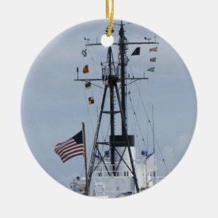 USCGC Ingham Julgransprydnad Keramik