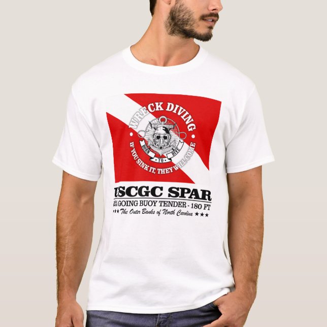 USCGC Spar (bästa vrak) T Shirt (Framsida)