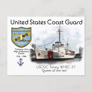 USCGC Taney WHEC-37 High Endurance Cutter Vykort