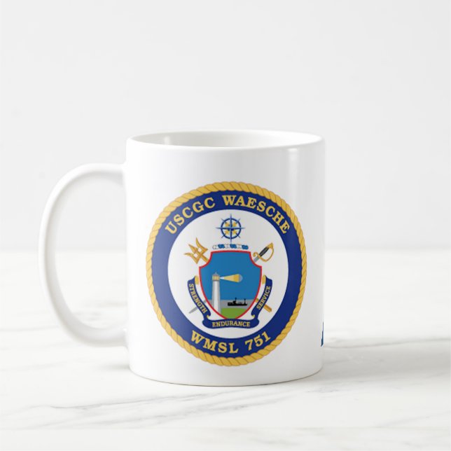 USCGC Waesche (WMSL-751) Kaffemugg (Vänster)