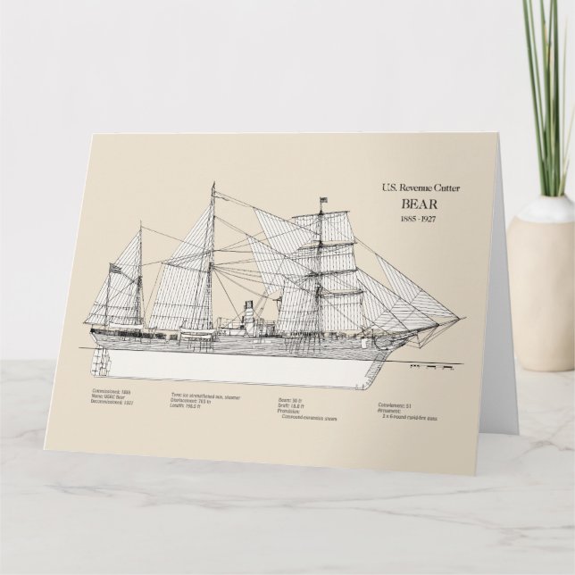 USCGRC USRC Bear - SBD Tack Kort (Framsida)