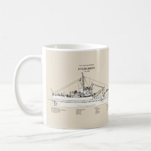 USCGT Evergreen wlb-295 - SBD Kaffemugg