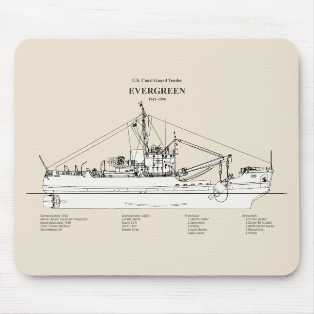 USCGT Evergreen wlb-295 - SBD Musmatta (Framsidan)