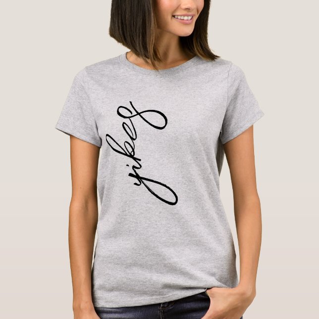 Usch! Chocklarm Anpassningsbart slangord T-shirt (Framsida)