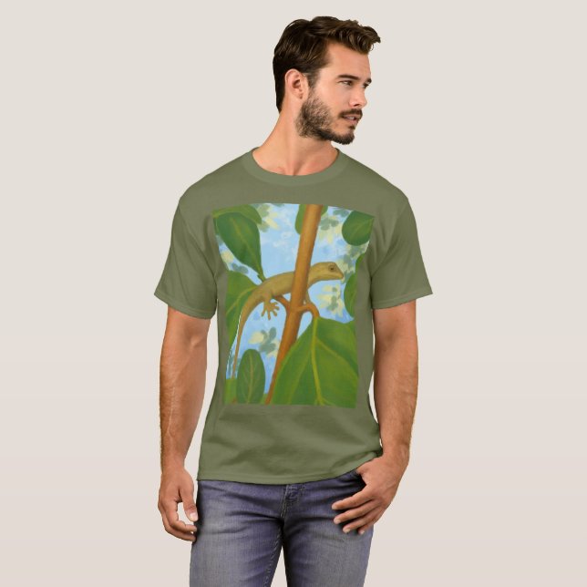 Usch! Gecko-målning T Shirt (Hel framsida)