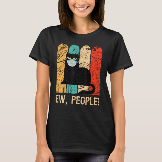 Usch Människor  Katt  Gi T Shirt (Framsida)
