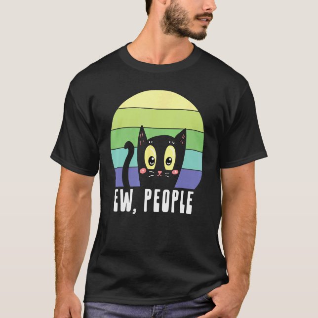 Usch Människor! Söt Regnbåge Katter Älskare Liten  T Shirt (Framsida)