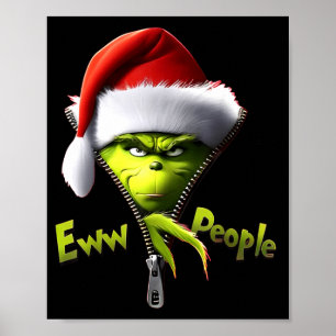 Usch, People Santa Hatt Rolig Jul Män Kvinnor Poster