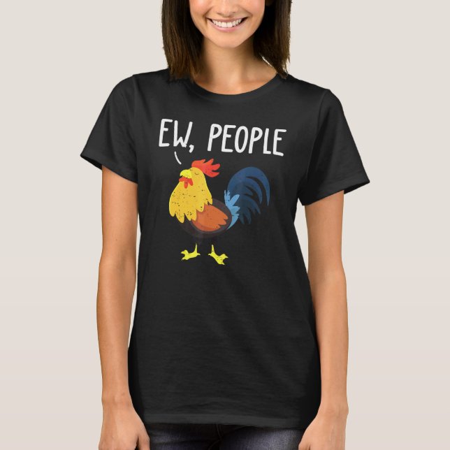 Uscha människor - Antisocial designidé för kycklin T Shirt (Framsida)