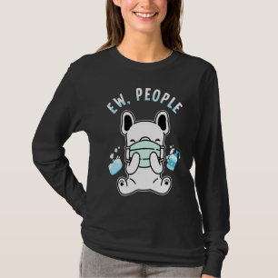 Uscha människor   Hund som bär ansiktsmask Tvättar T Shirt