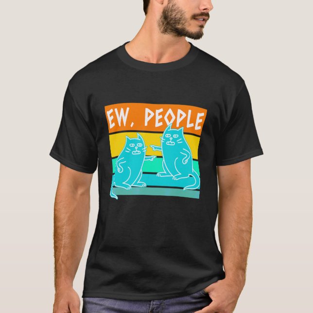 Uscha människor katt t shirt (Framsida)