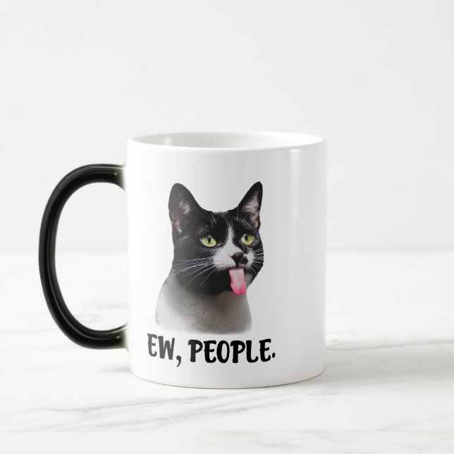 Uscha människor sött katt meme magisk mugg (Vänster)