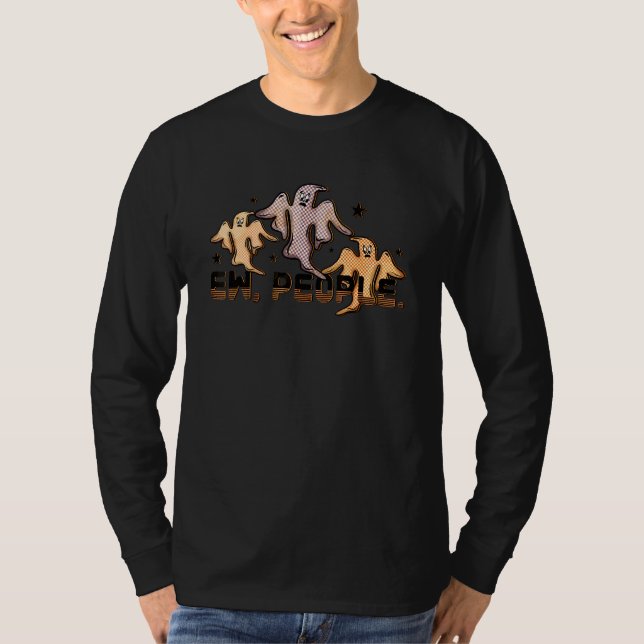 Uscha människor spöke halloween t shirt (Framsida)