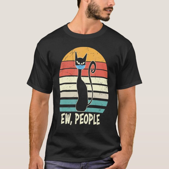Uscha människor svart katt Essentia T Shirt (Framsida)