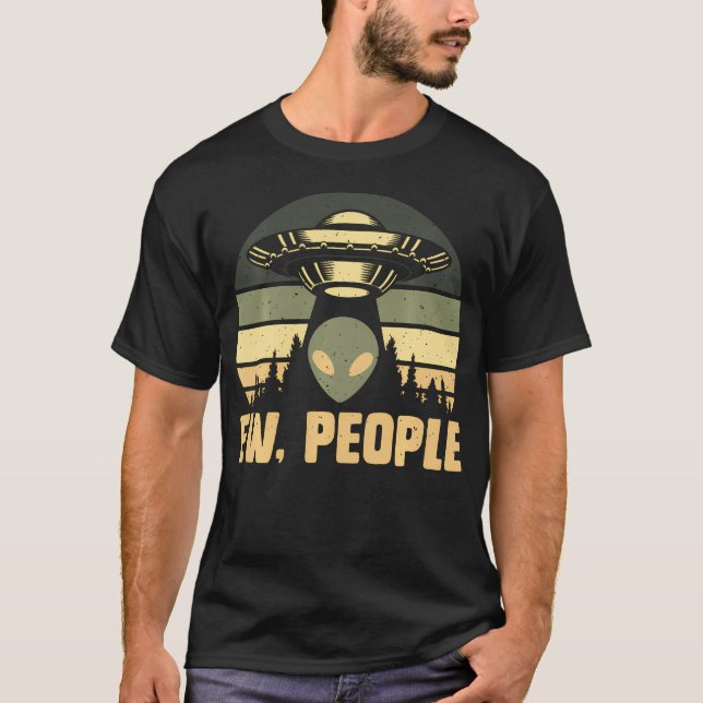 Uscha människor - Ufo utomjordinge T Shirt (Framsida)