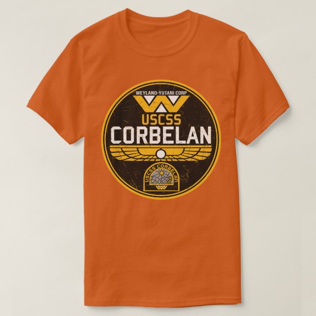 USCSS CORBELAN-logotyp T Shirt (Design framsida)