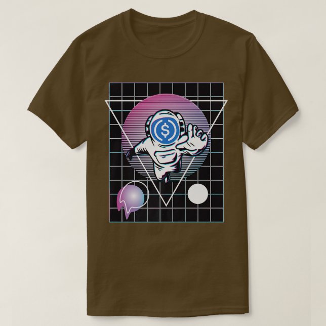 USD Coin Astronaut  T Shirt (Design framsida)
