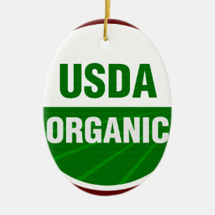 USDA Organic-certifikat Julgransprydnad Keramik