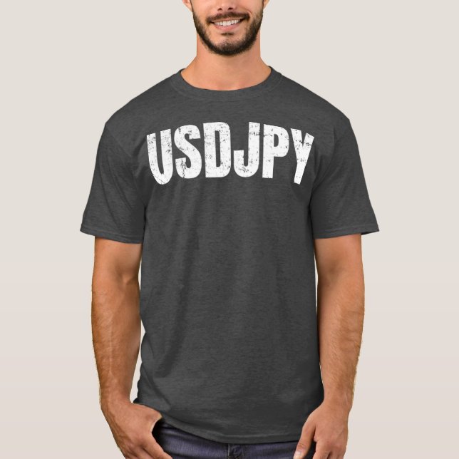 USDJPY DOLLAR YEN Currency Pair Forex Tee (Framsida)
