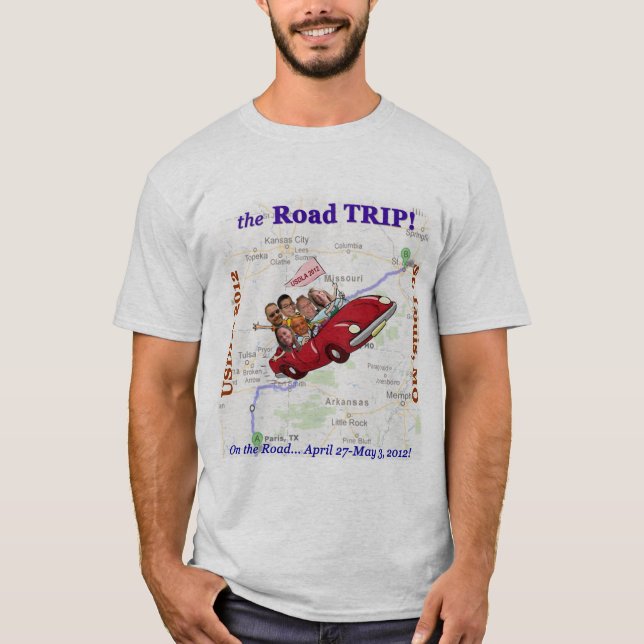 USDLA "T-tröja för resan" Tee Shirt (Framsida)