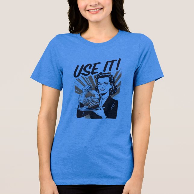 USE IT! Brain T-Shirt – Smart Minimal STEM Shirt – (Framsida)