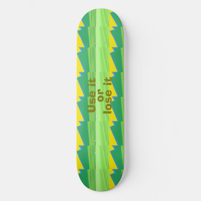 Use it or Lose it Christmas Gift Mini Skateboard Bräda 18,5 Cm (Framsida)