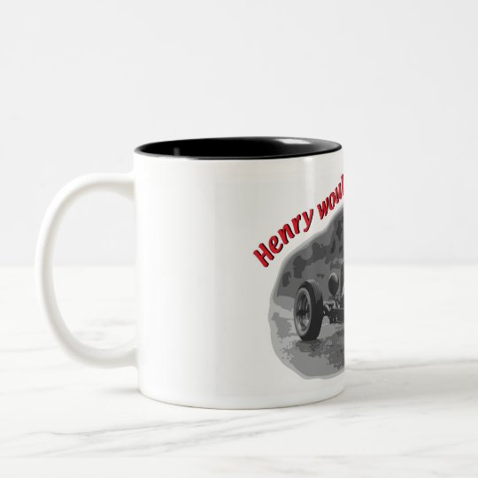 Use me with something HOT! Två-Tonad Mugg
