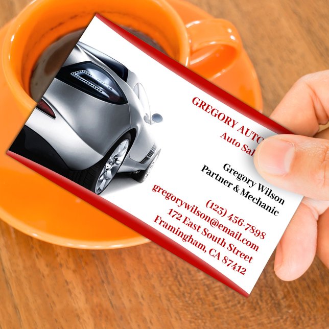 Used Car Sales Business Card Template Visitkort (Skapare uppladdad)