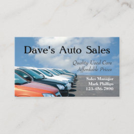 Used Car Salesman Visitkort