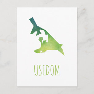 Usedom Karta Vykort