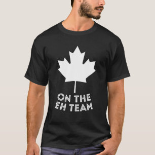 USEH Funny Canadian Eh American Canadian Flagga Ca T Shirt